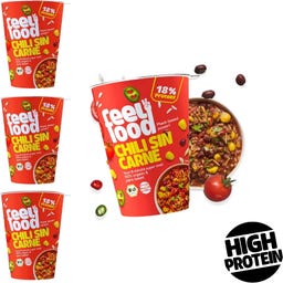 Feel Food BIO Instant Lunch - Chili Sin Carne - 4 Stk