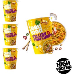Feel Food BIO Instant Lunch - Yellow Thai Curry - 4 Stk