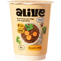 alive Buchweizen-Porridge mit Gemüse