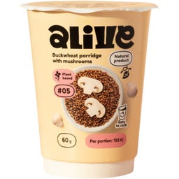 alive Buchweizen-Porridge mit Champignons
